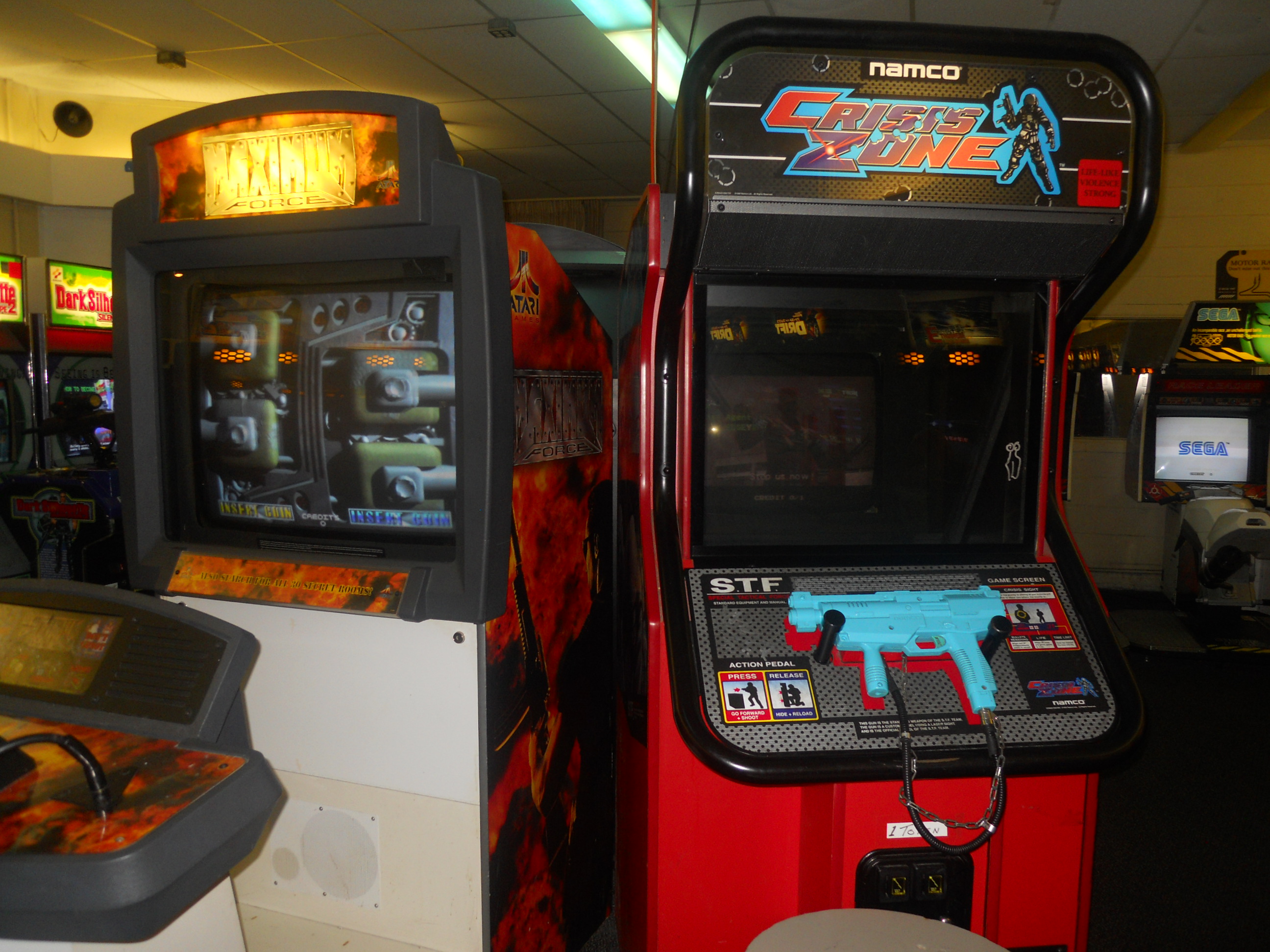 Maximum Force and Crisis Zone Arcade Locations Picture Gallery ZIv